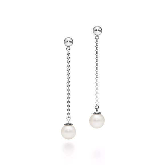 Pearl Drop Earrings - Picture 1 of 5